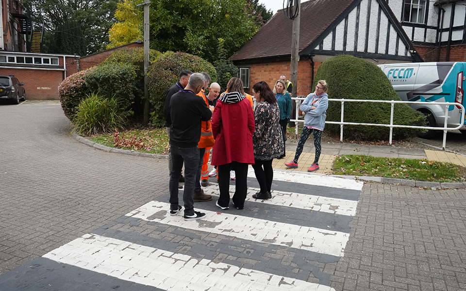 A first-of-its-kind road crossing for visually impaired students